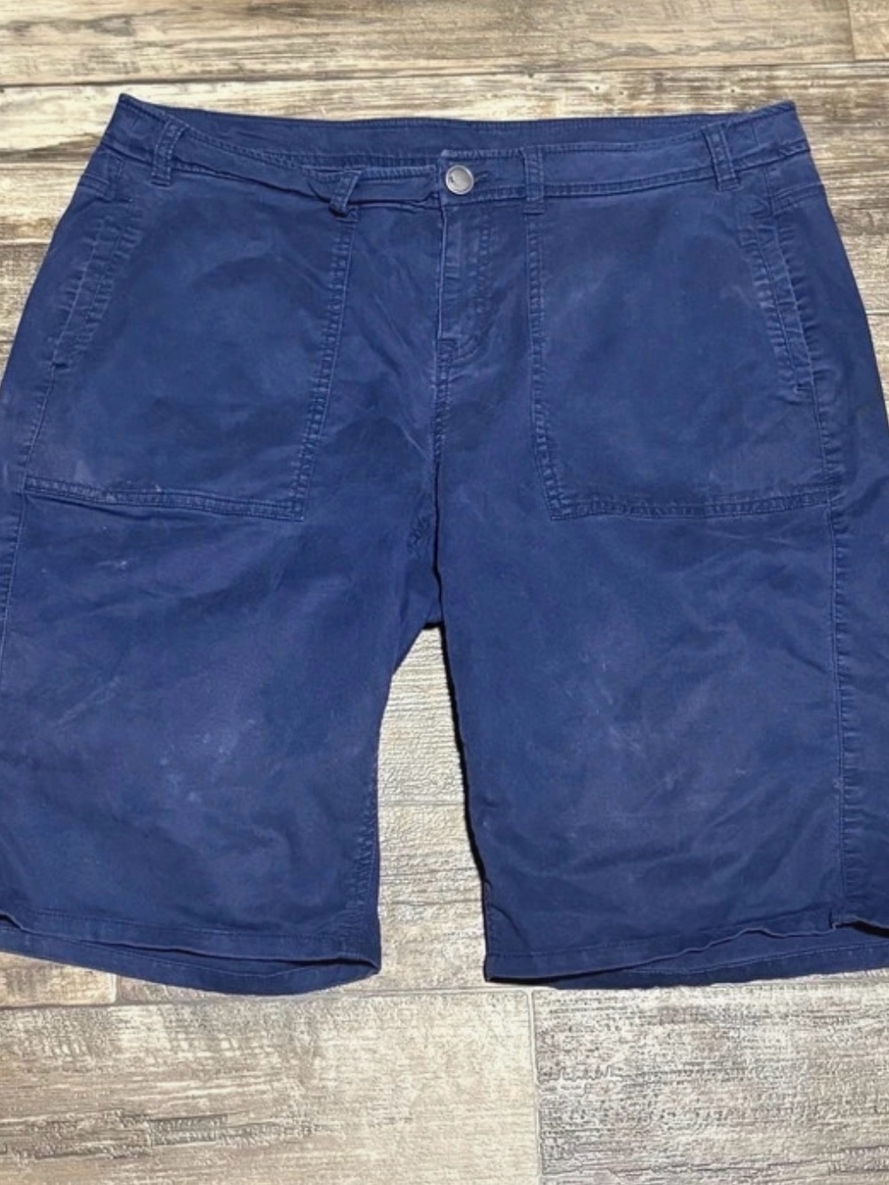 Lane Bryant Navy Blue Women's Bermuda Shorts